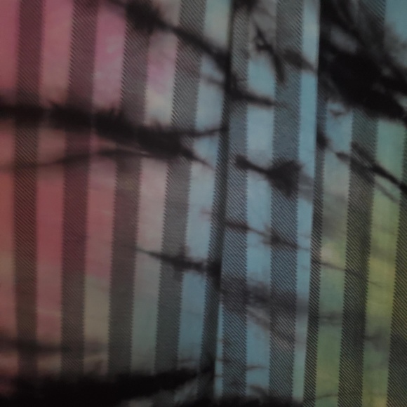 NWT NU VINTAGE MULTI PLAID DYED BUTTON DOWN BLOUSE - SIZE SMALL - Picture 7 of 7